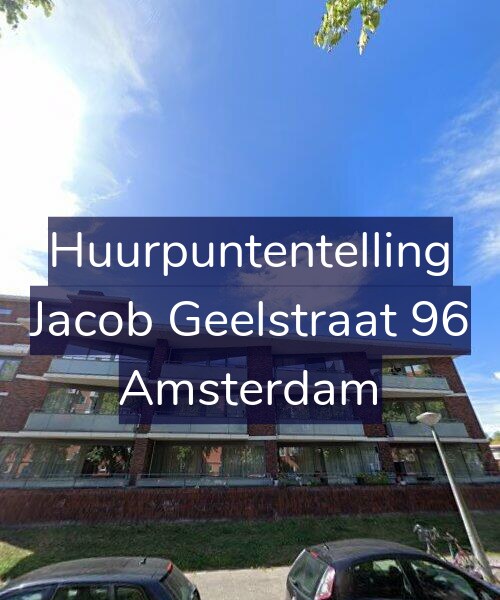 Foto gevel Huurpuntentelling voor Jacob Geelstraat 96, Amsterdam
