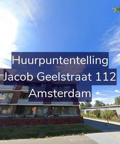 Foto gevel Huurpuntentelling voor Jacob Geelstraat 112, Amsterdam