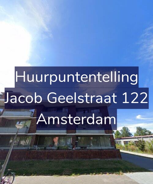Foto gevel Huurpuntentelling voor Jacob Geelstraat 122, Amsterdam
