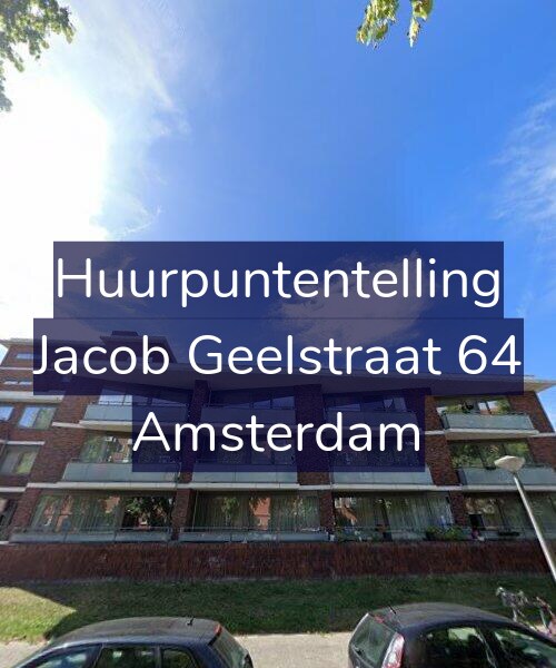 Foto gevel Huurpuntentelling voor Jacob Geelstraat 64, Amsterdam