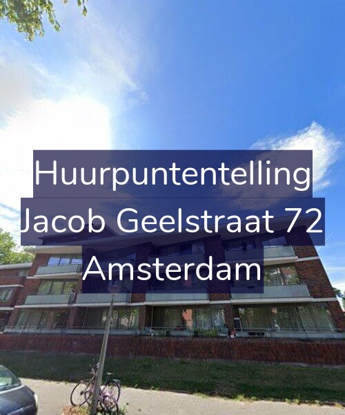 Foto gevel Huurpuntentelling voor Jacob Geelstraat 72, Amsterdam