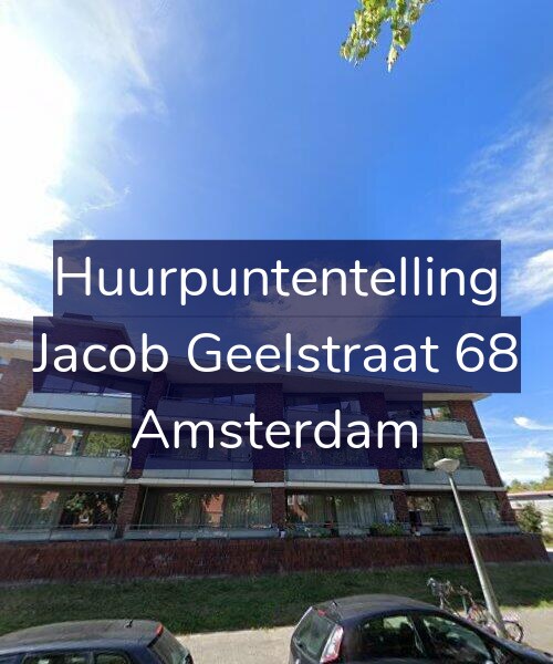 Foto gevel Huurpuntentelling voor Jacob Geelstraat 68, Amsterdam