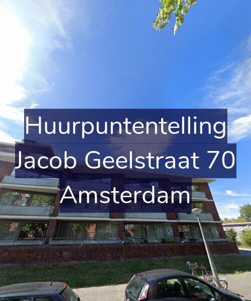 Foto gevel Huurpuntentelling voor Jacob Geelstraat 70, Amsterdam