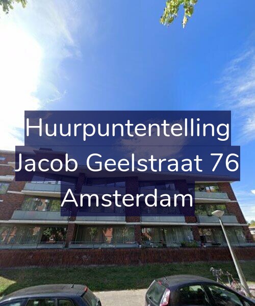 Foto gevel Huurpuntentelling voor Jacob Geelstraat 76, Amsterdam