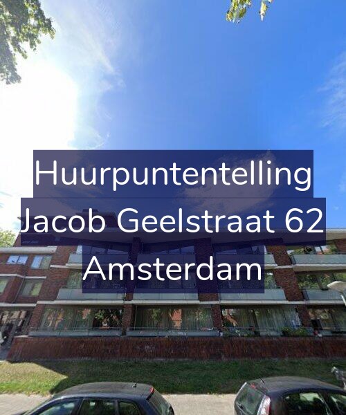 Foto gevel Huurpuntentelling voor Jacob Geelstraat 62, Amsterdam