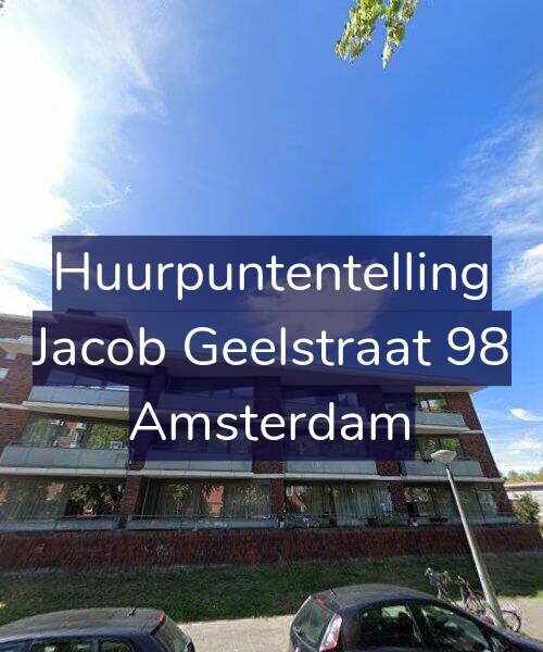 Foto gevel Huurpuntentelling voor Jacob Geelstraat 98, Amsterdam