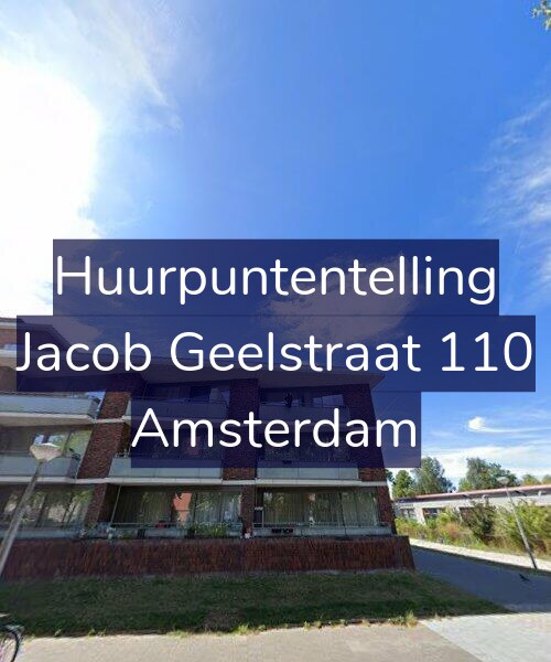 Foto gevel Huurpuntentelling voor Jacob Geelstraat 110, Amsterdam