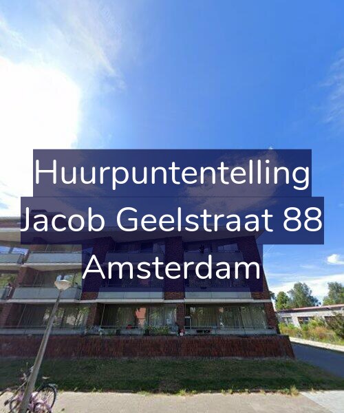 Foto gevel Huurpuntentelling voor Jacob Geelstraat 88, Amsterdam