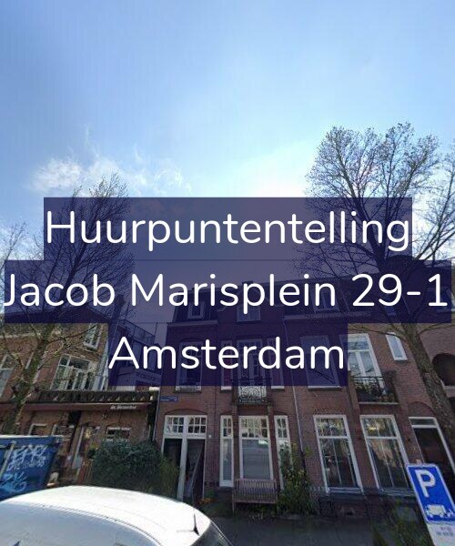 Foto gevel Huurpuntentelling voor Jacob Marisplein 29-1, Amsterdam