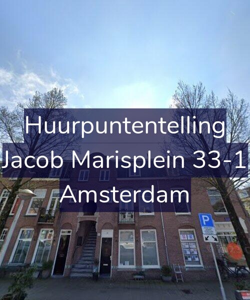 Foto gevel Huurpuntentelling voor Jacob Marisplein 33-1, Amsterdam