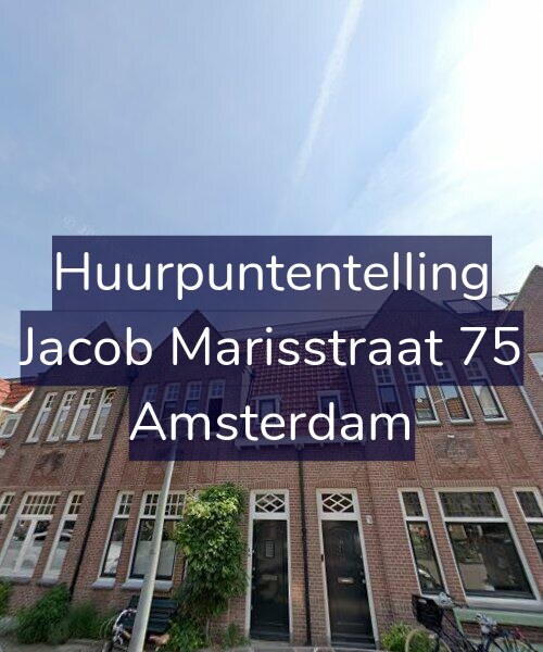 Foto gevel Huurpuntentelling voor Jacob Marisstraat 75, Amsterdam