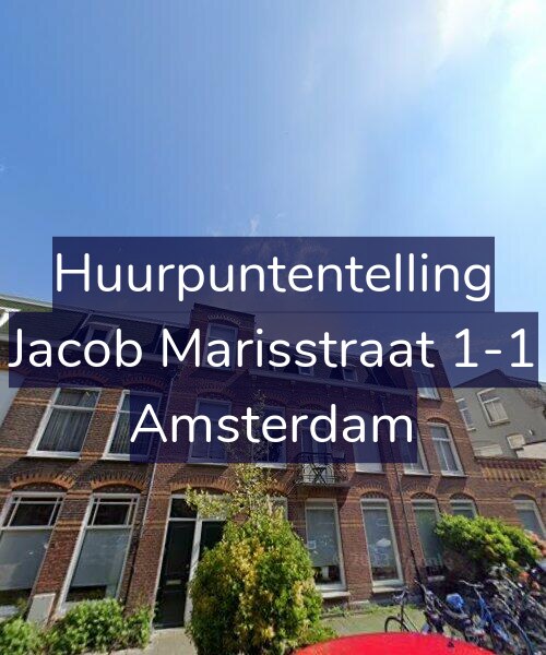 Foto gevel Huurpuntentelling voor Jacob Marisstraat 1-1, Amsterdam