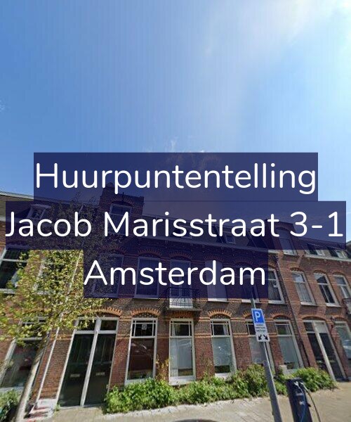 Foto gevel Huurpuntentelling voor Jacob Marisstraat 3-1, Amsterdam