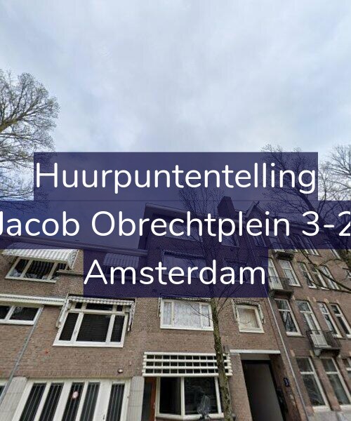 Foto gevel Huurpuntentelling voor Jacob Obrechtplein 3-2, Amsterdam