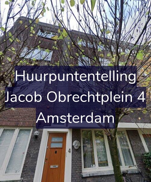 Foto gevel Huurpuntentelling voor Jacob Obrechtplein 4, Amsterdam