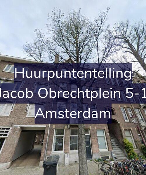 Foto gevel Huurpuntentelling voor Jacob Obrechtplein 5-1, Amsterdam