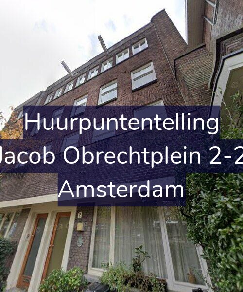 Foto gevel Huurpuntentelling voor Jacob Obrechtplein 2-2, Amsterdam
