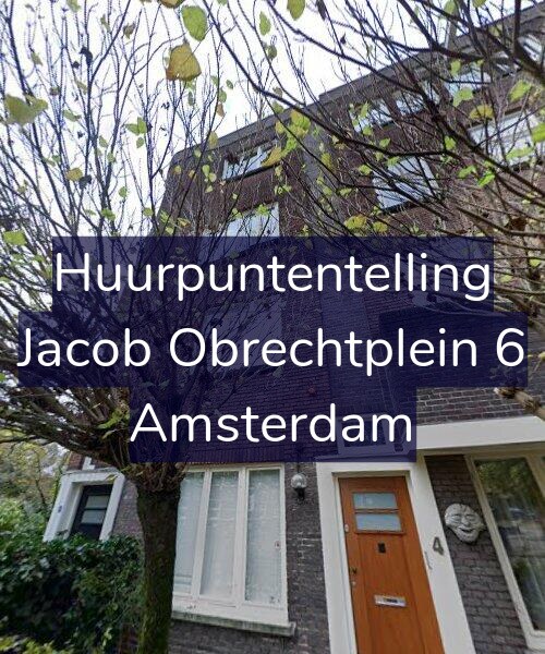 Foto gevel Huurpuntentelling voor Jacob Obrechtplein 6, Amsterdam