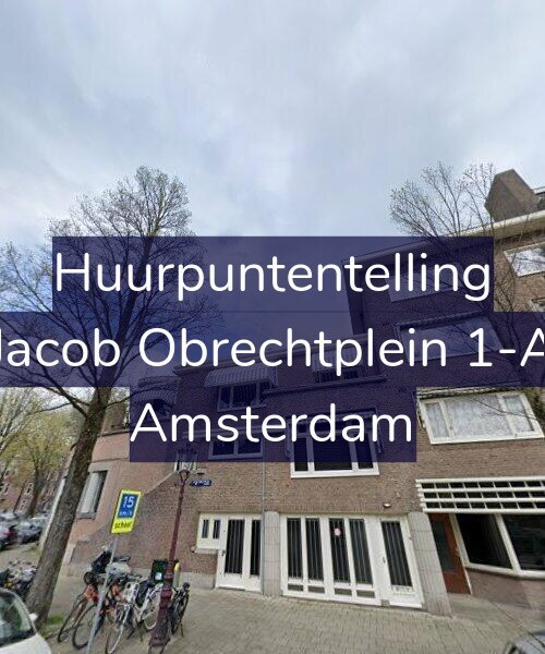 Foto gevel Huurpuntentelling voor Jacob Obrechtplein 1-A, Amsterdam