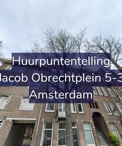 Foto gevel Huurpuntentelling voor Jacob Obrechtplein 5-3, Amsterdam