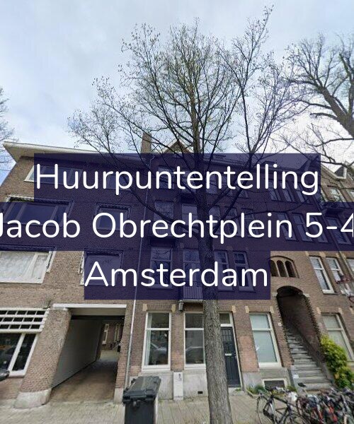 Foto gevel Huurpuntentelling voor Jacob Obrechtplein 5-4, Amsterdam