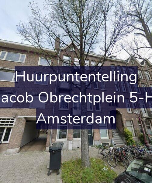 Foto gevel Huurpuntentelling voor Jacob Obrechtplein 5-H, Amsterdam
