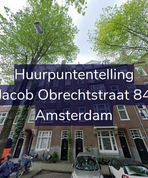 Foto gevel Huurpuntentelling voor Jacob Obrechtstraat 84, Amsterdam