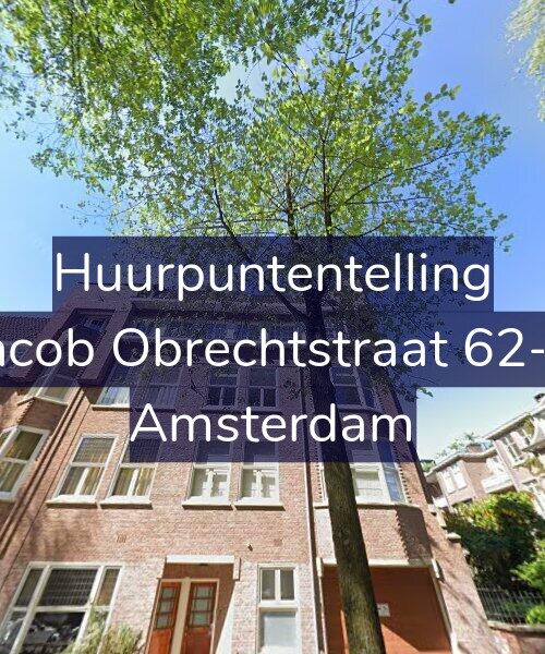 Foto gevel Huurpuntentelling voor Jacob Obrechtstraat 62-3, Amsterdam
