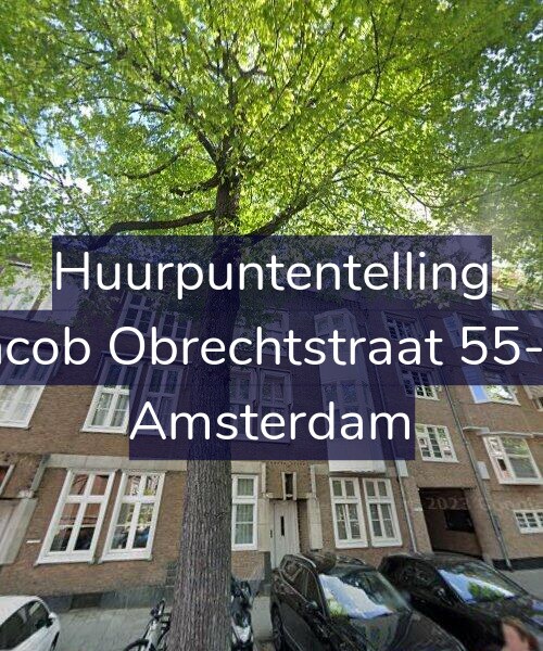 Foto gevel Huurpuntentelling voor Jacob Obrechtstraat 55-A, Amsterdam