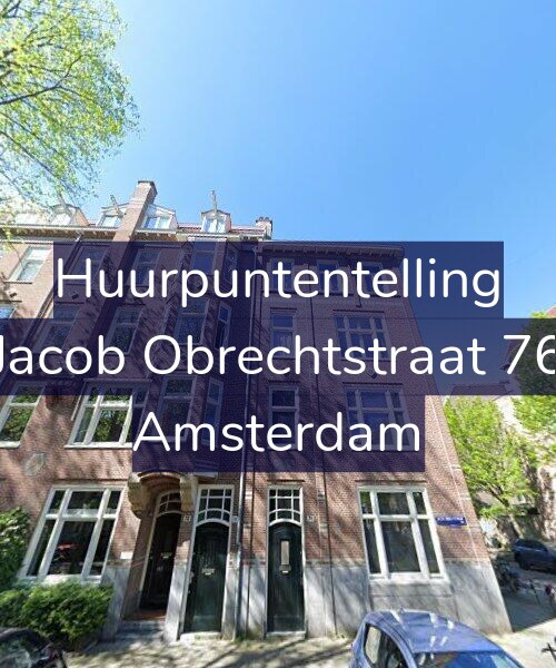 Foto gevel Huurpuntentelling voor Jacob Obrechtstraat 76, Amsterdam
