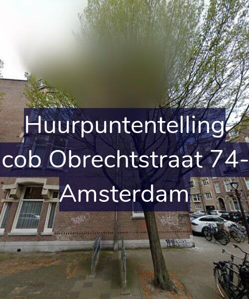 Foto gevel Huurpuntentelling voor Jacob Obrechtstraat 74-H, Amsterdam