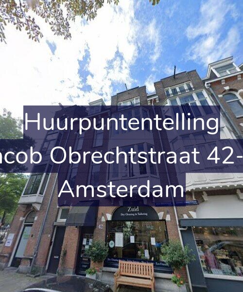 Foto gevel Huurpuntentelling voor Jacob Obrechtstraat 42-1, Amsterdam