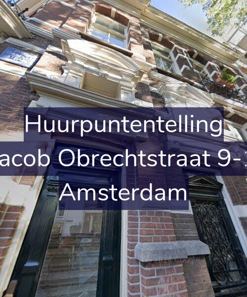 Foto gevel Huurpuntentelling voor Jacob Obrechtstraat 9-1, Amsterdam