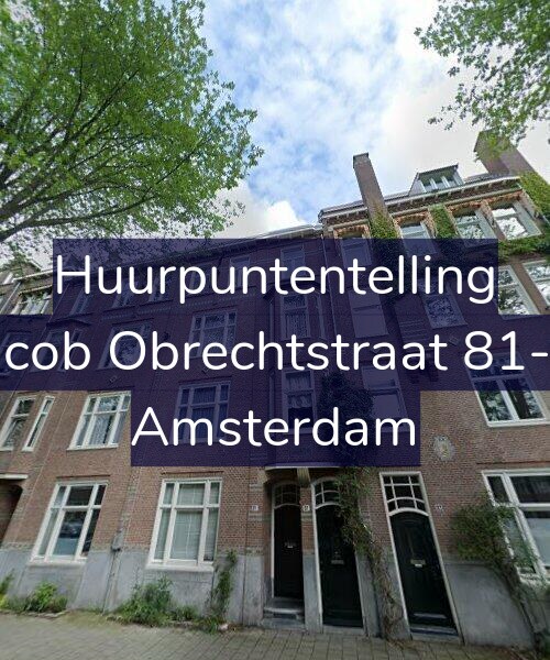 Foto gevel Huurpuntentelling voor Jacob Obrechtstraat 81-H, Amsterdam