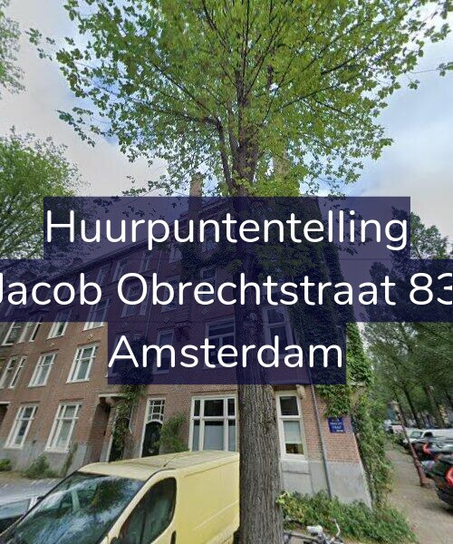 Foto gevel Huurpuntentelling voor Jacob Obrechtstraat 83, Amsterdam