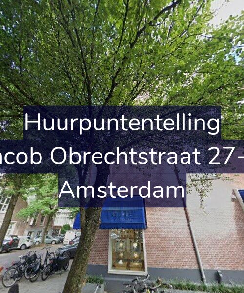 Foto gevel Huurpuntentelling voor Jacob Obrechtstraat 27-1, Amsterdam