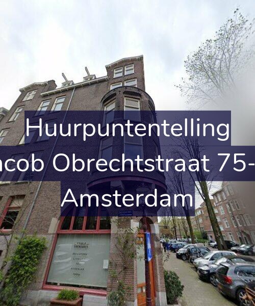 Foto gevel Huurpuntentelling voor Jacob Obrechtstraat 75-3, Amsterdam