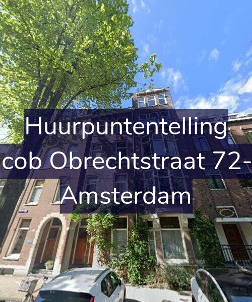 Foto gevel Huurpuntentelling voor Jacob Obrechtstraat 72-H, Amsterdam