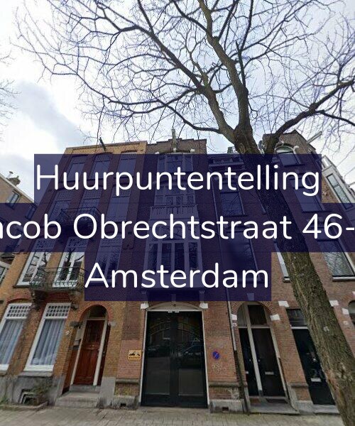 Foto gevel Huurpuntentelling voor Jacob Obrechtstraat 46-1, Amsterdam