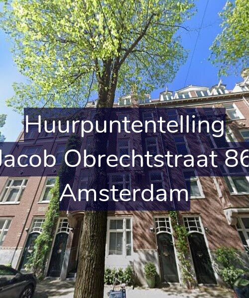 Foto gevel Huurpuntentelling voor Jacob Obrechtstraat 86, Amsterdam