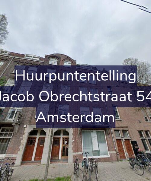 Foto gevel Huurpuntentelling voor Jacob Obrechtstraat 54, Amsterdam