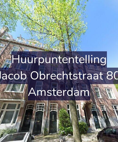 Foto gevel Huurpuntentelling voor Jacob Obrechtstraat 80, Amsterdam