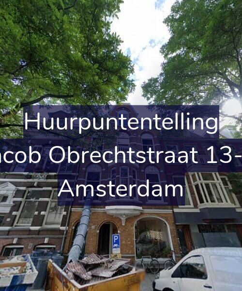 Foto gevel Huurpuntentelling voor Jacob Obrechtstraat 13-B, Amsterdam