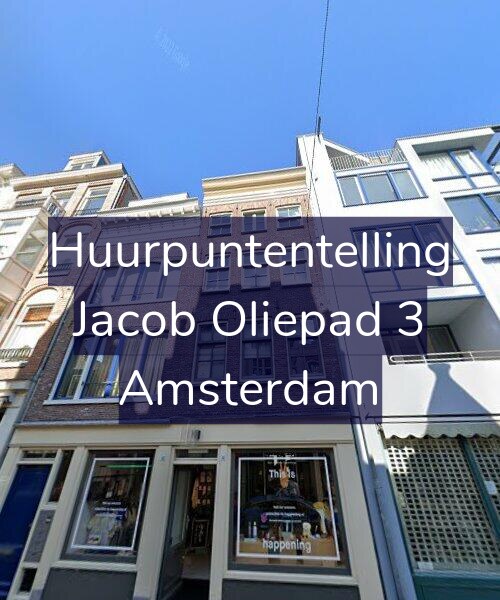 Foto gevel Huurpuntentelling voor Jacob Oliepad 3, Amsterdam