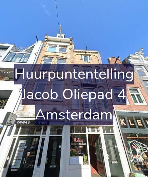 Foto gevel Huurpuntentelling voor Jacob Oliepad 4, Amsterdam