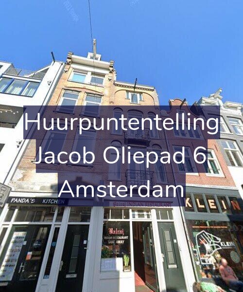 Foto gevel Huurpuntentelling voor Jacob Oliepad 6, Amsterdam