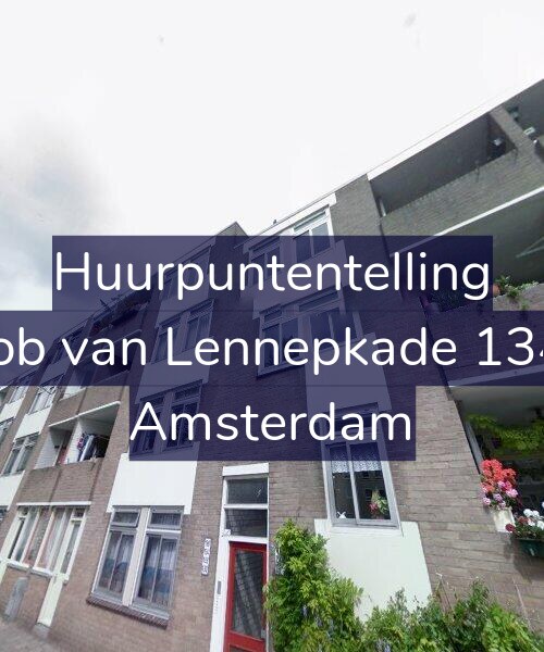 Foto gevel Huurpuntentelling voor Jacob van Lennepkade 134-A, Amsterdam