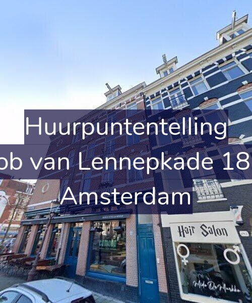 Foto gevel Huurpuntentelling voor Jacob van Lennepkade 183-4, Amsterdam