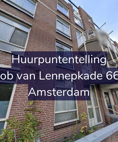 Foto gevel Huurpuntentelling voor Jacob van Lennepkade 66-H, Amsterdam