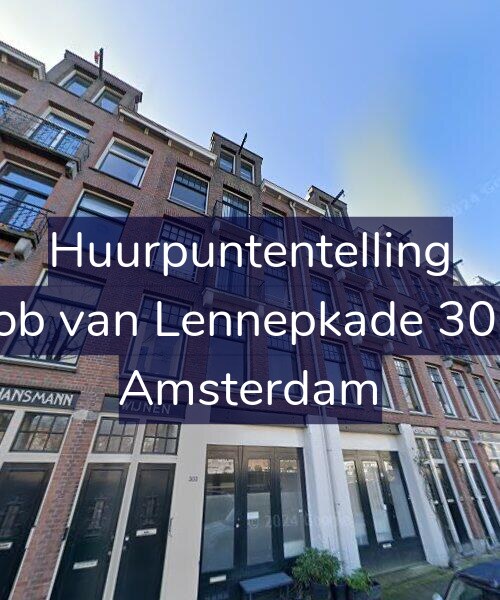 Foto gevel Huurpuntentelling voor Jacob van Lennepkade 303-1, Amsterdam